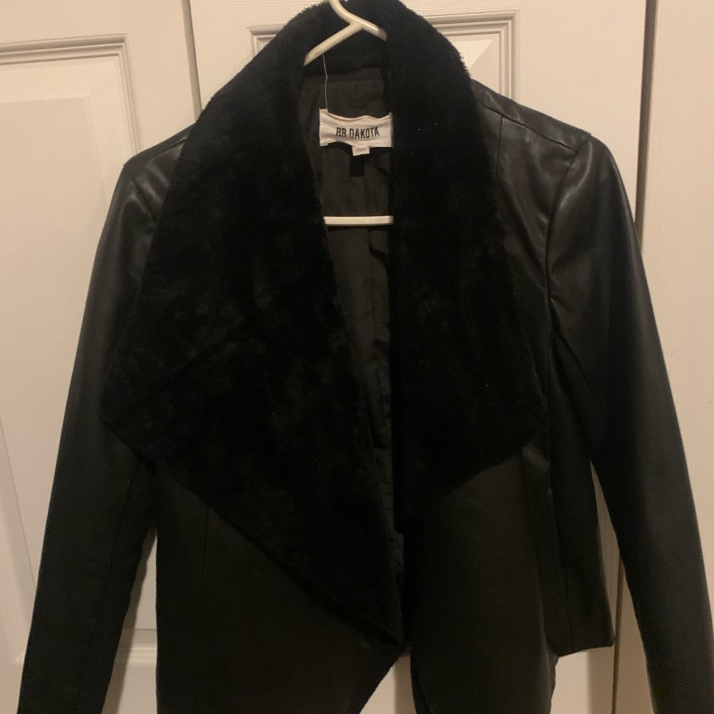 Black leather jacket